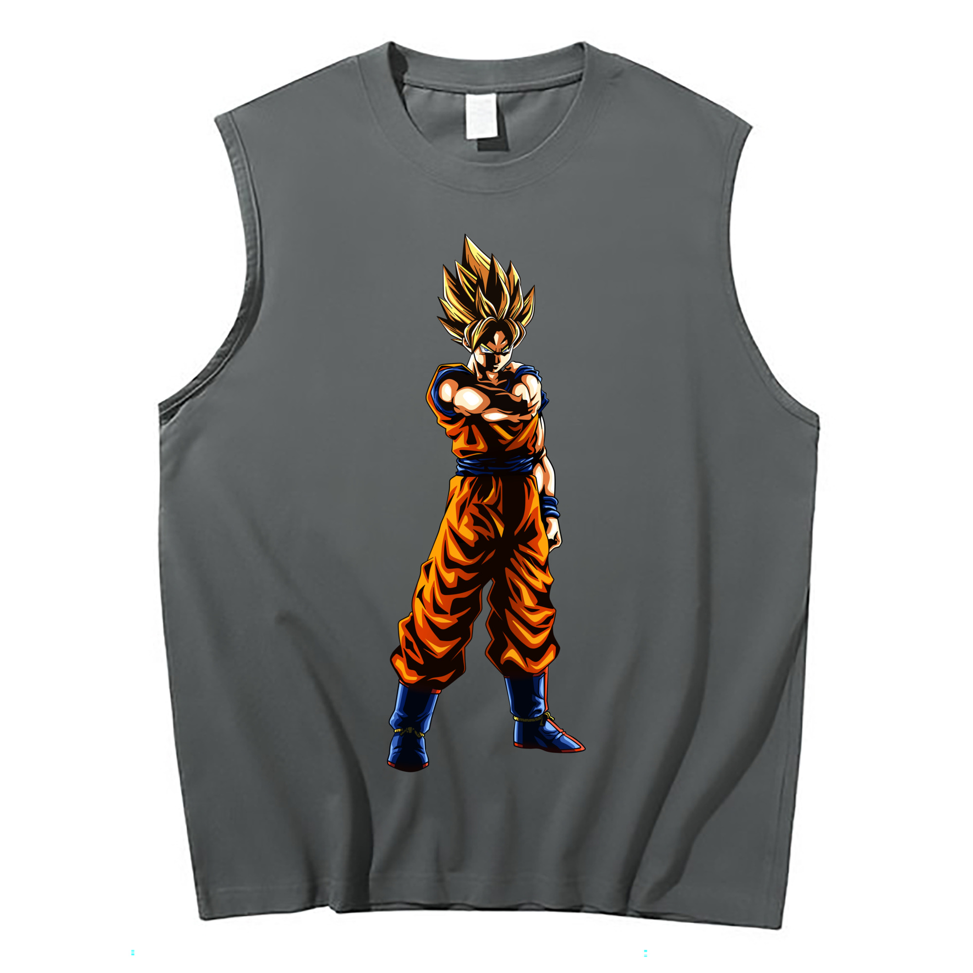 （画像用） ドラゴンボール 孫 悟飯（そんごはん）DRAGON BALL Son Gohan コットン100％タンクトップ（フロントプリント）
